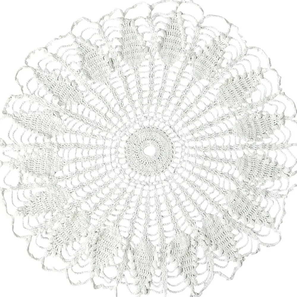 Crochet Doily Off White 18